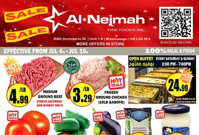 Alnejmah Fine Foods Inc. Flyer July 4 to 10