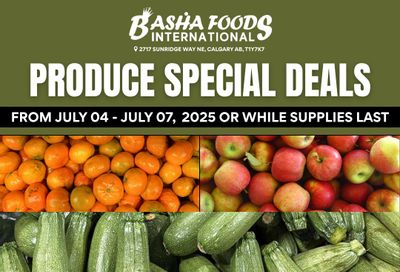 Basha Foods International Produce Deals Flyer July 4 to 7