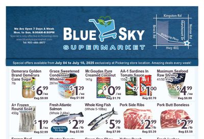 Blue Sky Supermarket (Pickering) Flyer July 4 to 10