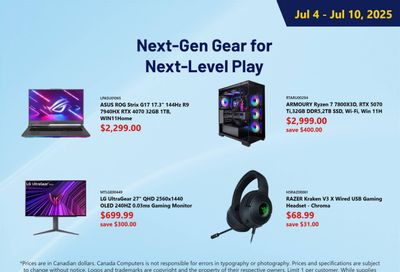 Canada Computers Flyer July 4 to 10 Canada Computers Flyer July 4 to 10