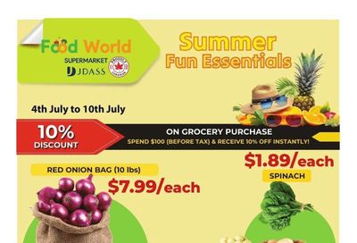 Food World Supermarket Flyer July 4 to 10 Food World Supermarket Flyer July 4 to 10
