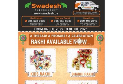 Swadesh Supermarket Flyer July 4 to 10