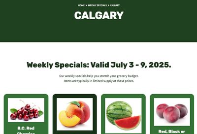 H&W Produce Flyer July 3 to 9 H&W Produce Flyer July 3 to 9