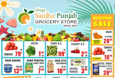 Sanjha Punjab Grocery Store Flyer July 4 to 10