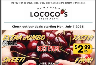 Lococo's Flyer July 7 to 10