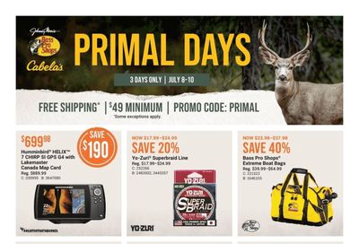 Cabela's Flyer July 8 to 10 Cabela's Flyer July 8 to 10