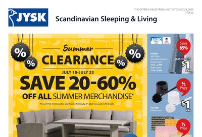 JYSK (QC) Flyer July 10 to 16 JYSK (QC) Flyer July 10 to 16