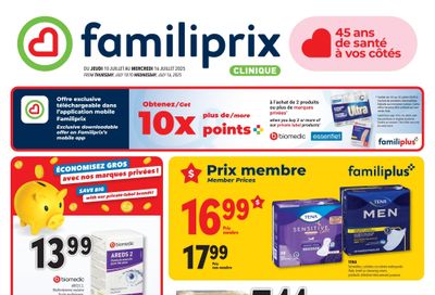 Familiprix Clinique Flyer July 10 to 16