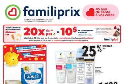 Familiprix Flyer July 10 to 16 Familiprix Flyer July 10 to 16