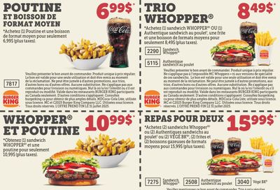 Burger King Canada Coupons July 10 to 31, 2025