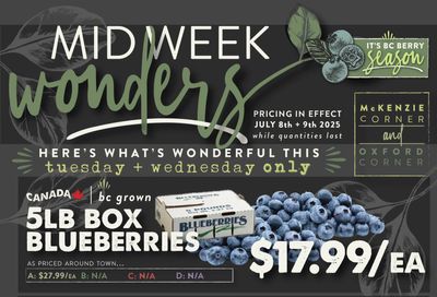 The Root Cellar Mid-Week Flyer July 8 to 9