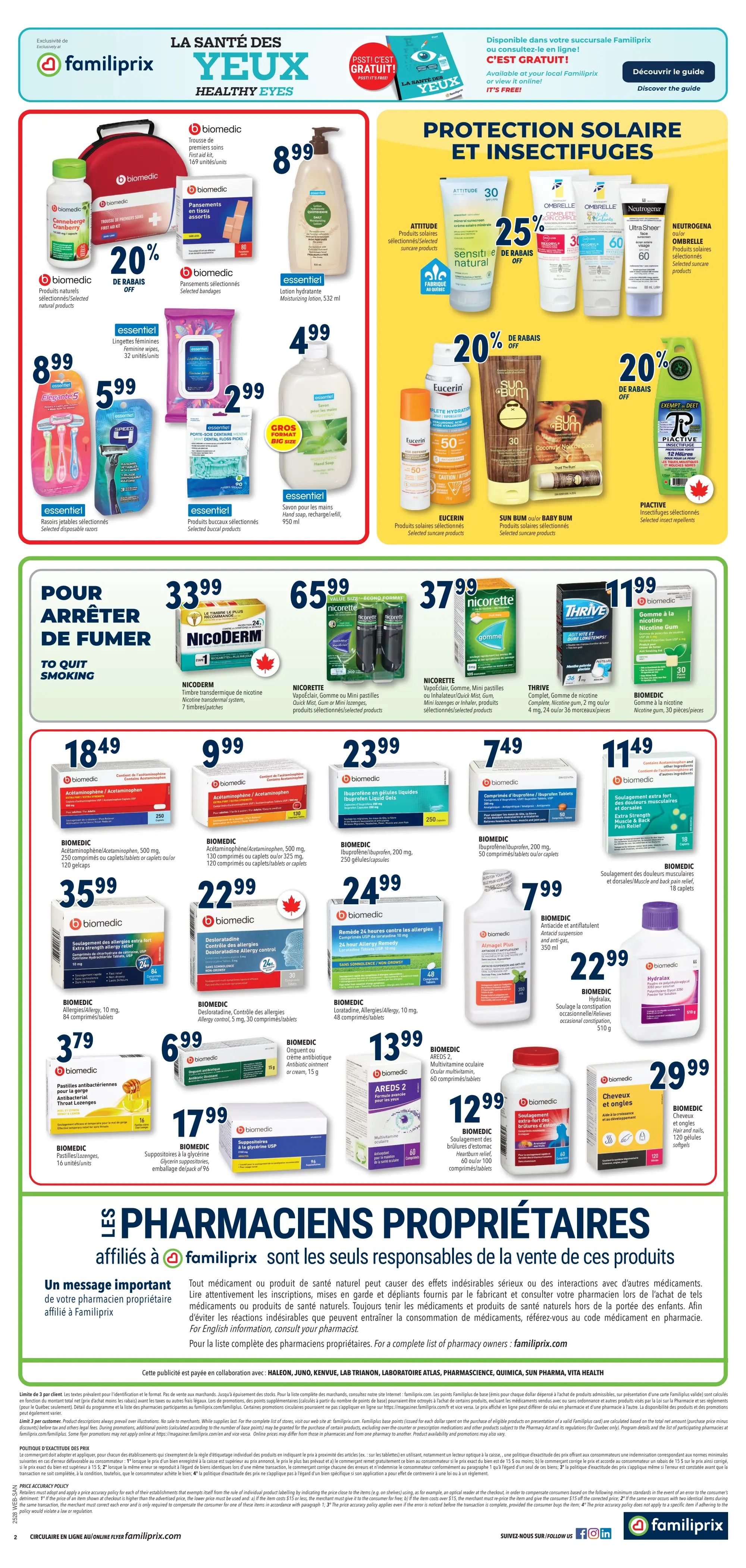 Familiprix Sante Flyer July 10 to 16