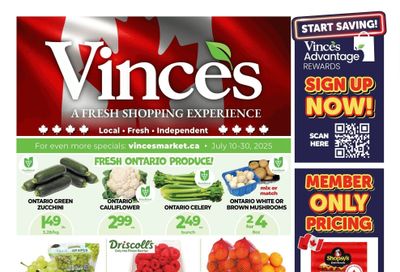 Vince's Market Flyer July 10 to 30