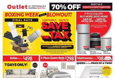 Tepperman's Outlet Flyer July 10 to 16 Tepperman's Outlet Flyer July 10 to 16