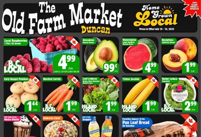 The Old Farm Market (Duncan) Flyer July 10 to 16