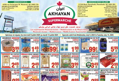 Akhavan Supermarche Flyer July 9 to 15