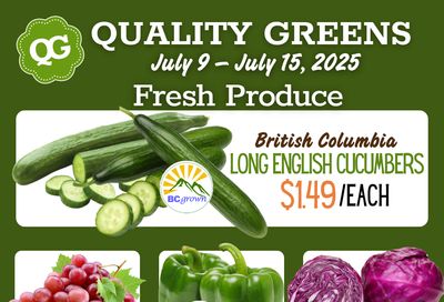 Quality Greens Flyer July 9 to 15