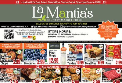 LaMantia's Flyer July 10 to 16 LaMantia's Flyer July 10 to 16