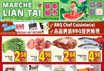 Marche Lian Tai Flyer July 10 to 16