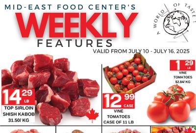 Mid-East Food Centre Flyer July 10 to 16