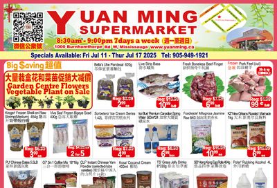 Yuan Ming Supermarket Flyer July 11 to 17
