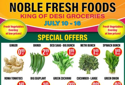 Noble Fresh Foods Flyer July 10 to 16