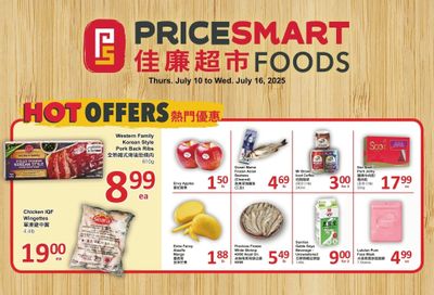PriceSmart Foods Flyer July 10 to 16