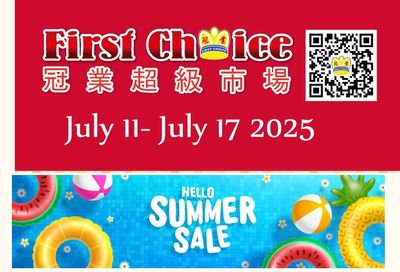 First Choice Supermarket Flyer July 11 to 17 First Choice Supermarket Flyer July 11 to 17
