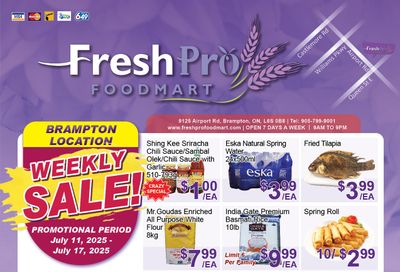 FreshPro Foodmart (Brampton) Flyer July 11 to 17 FreshPro Foodmart (Brampton) Flyer July 11 to 17
