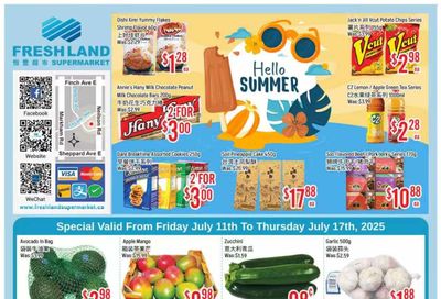 FreshLand Supermarket Flyer July 11 to 17