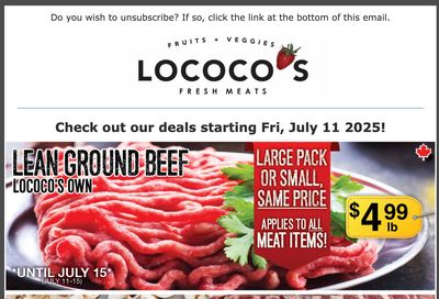 Lococo's Flyer July 11 to 17 Lococo's Flyer July 11 to 17
