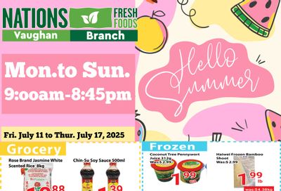 Nations Fresh Foods (Vaughan) Flyer July 11 to 17 Nations Fresh Foods (Vaughan) Flyer July 11 to 17