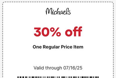 Michael's Coupon July 11 to 16