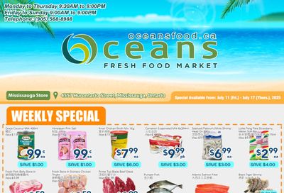 Oceans Fresh Food Market (Mississauga) Flyer July 11 to 17 Oceans Fresh Food Market (Mississauga) Flyer July 11 to 17
