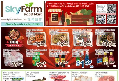 SkyFarm Food Mart Flyer July 11 to 17