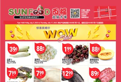 Sunfood Supermarket Flyer July 11 to 17 Sunfood Supermarket Flyer July 11 to 17