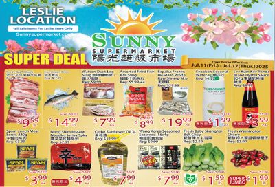 Sunny Supermarket (Leslie) Flyer July 11 to 17
