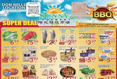 Sunny Foodmart (Don Mills) Flyer July 11 to 17