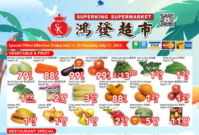 Superking Supermarket (North York) Flyer July 11 to 17