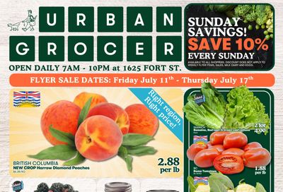 Urban Grocer Flyer July 11 to 17 Urban Grocer Flyer July 11 to 17