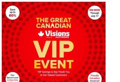 Visions Electronics Flyer July 11 to 17