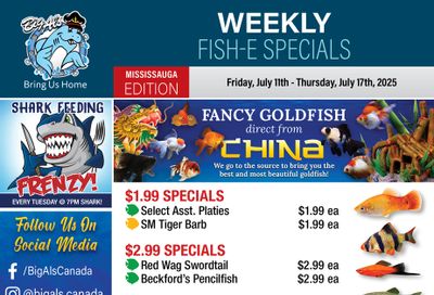 Big Al's (Mississauga) Weekly Specials July 11 to 17
