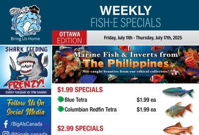 Big Al's (Ottawa) Weekly Specials July 11 to 17