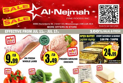Alnejmah Fine Foods Inc. Flyer July 11 to 17