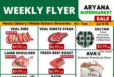 Aryana Supermarket Flyer July 11 to 15