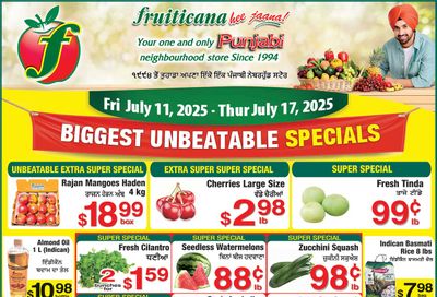 Fruiticana (Calgary) Flyer July 11 to 17