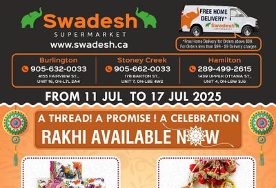 Swadesh Supermarket Flyer July 11 to 17