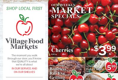 Village Food Markets Flyer July 9 to 15