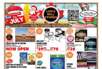 Len's Mill Stores Flyer July 14 to 27