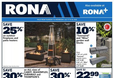 Rona & Rona+ (ON) Flyer July 17 to 23